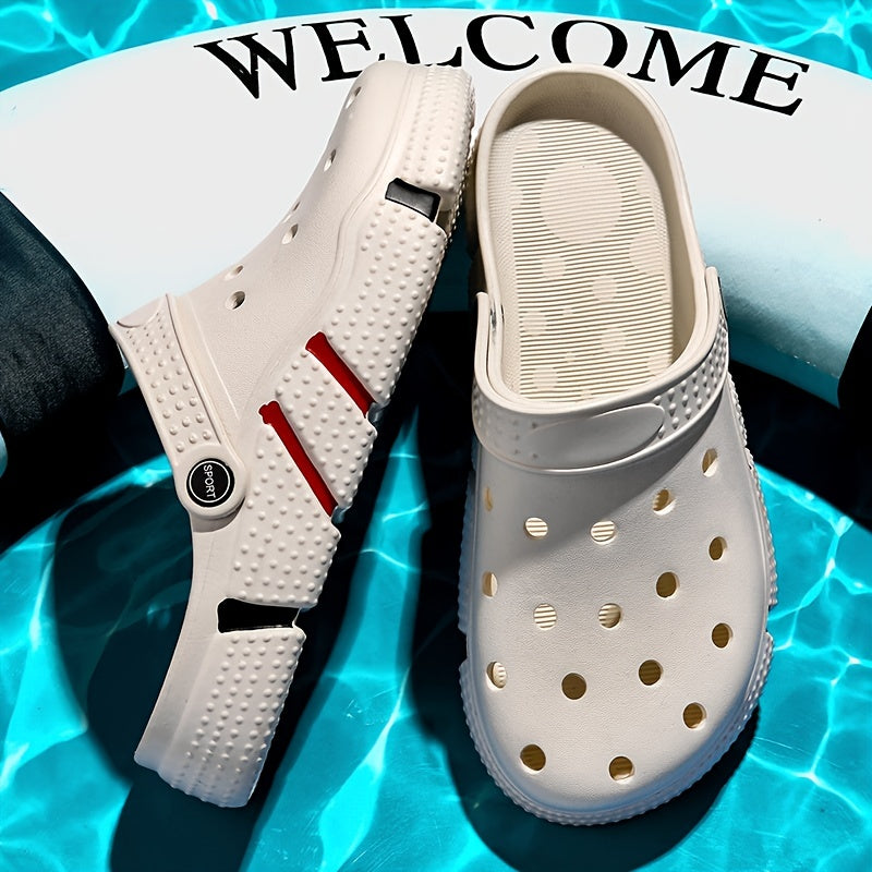 Men's Closed Toe Clog Sandals Soft Sole Walking Shoes