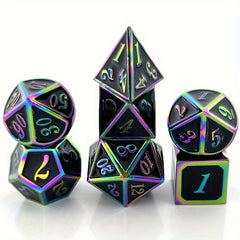 7pcs Slanted Digital Dice For Outdoor Desktop Entertainment