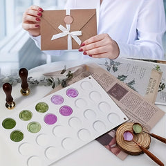 Sealing Wax Mat Stamp Wax Mat With 24 Cells Mold DIY Silicone Mould