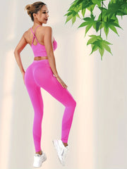 Yoga Cami Crop Top & Leggings Set Women's Activewear