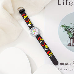 Boys Girls Teen Round Dial Quartz Watch For Gift Daily Life