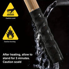 Waterproof Heat Shrink Fishing Rod Grip Cover - Non Slip for Racket and Shovel