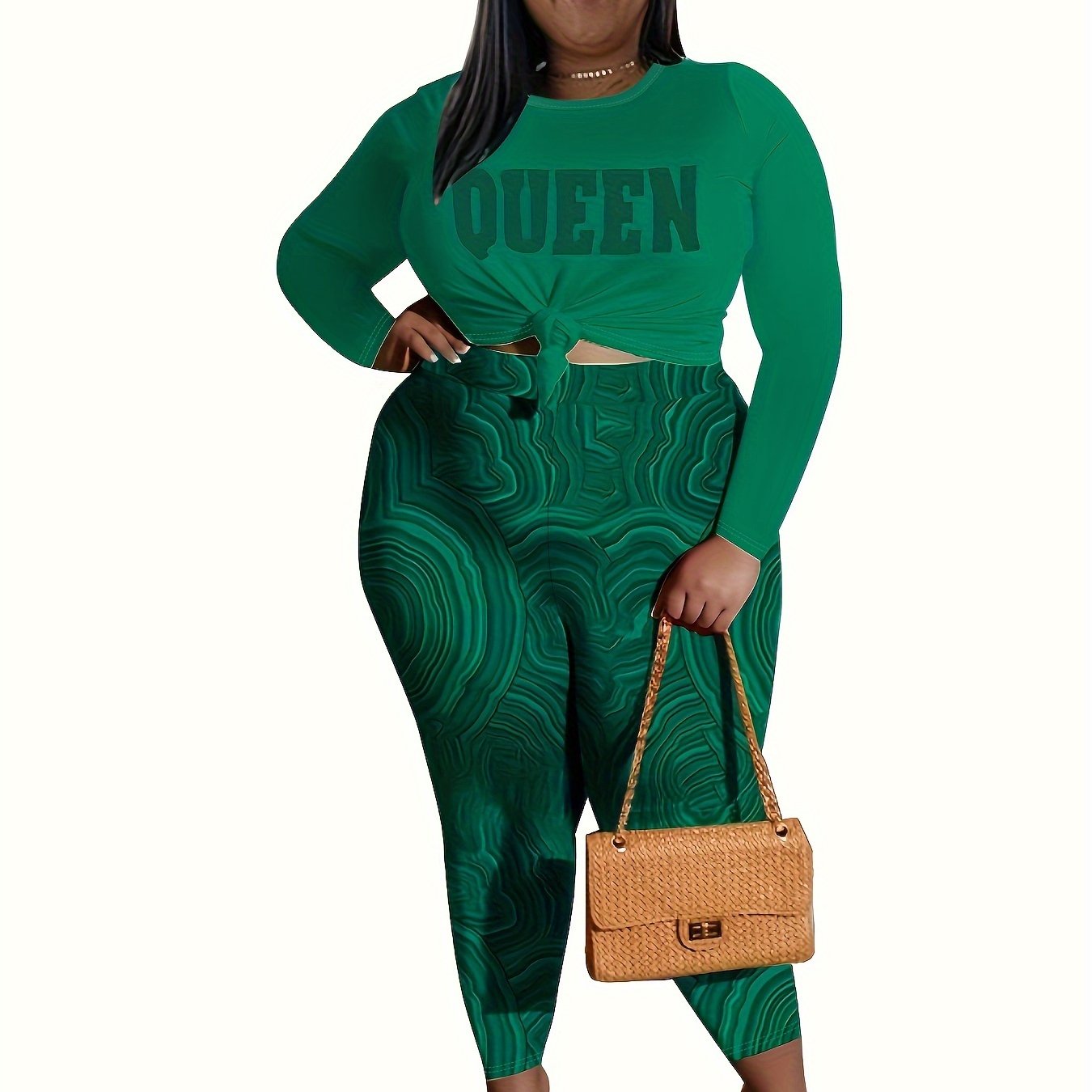 Women's Casual Letter Print Top & Pants Set