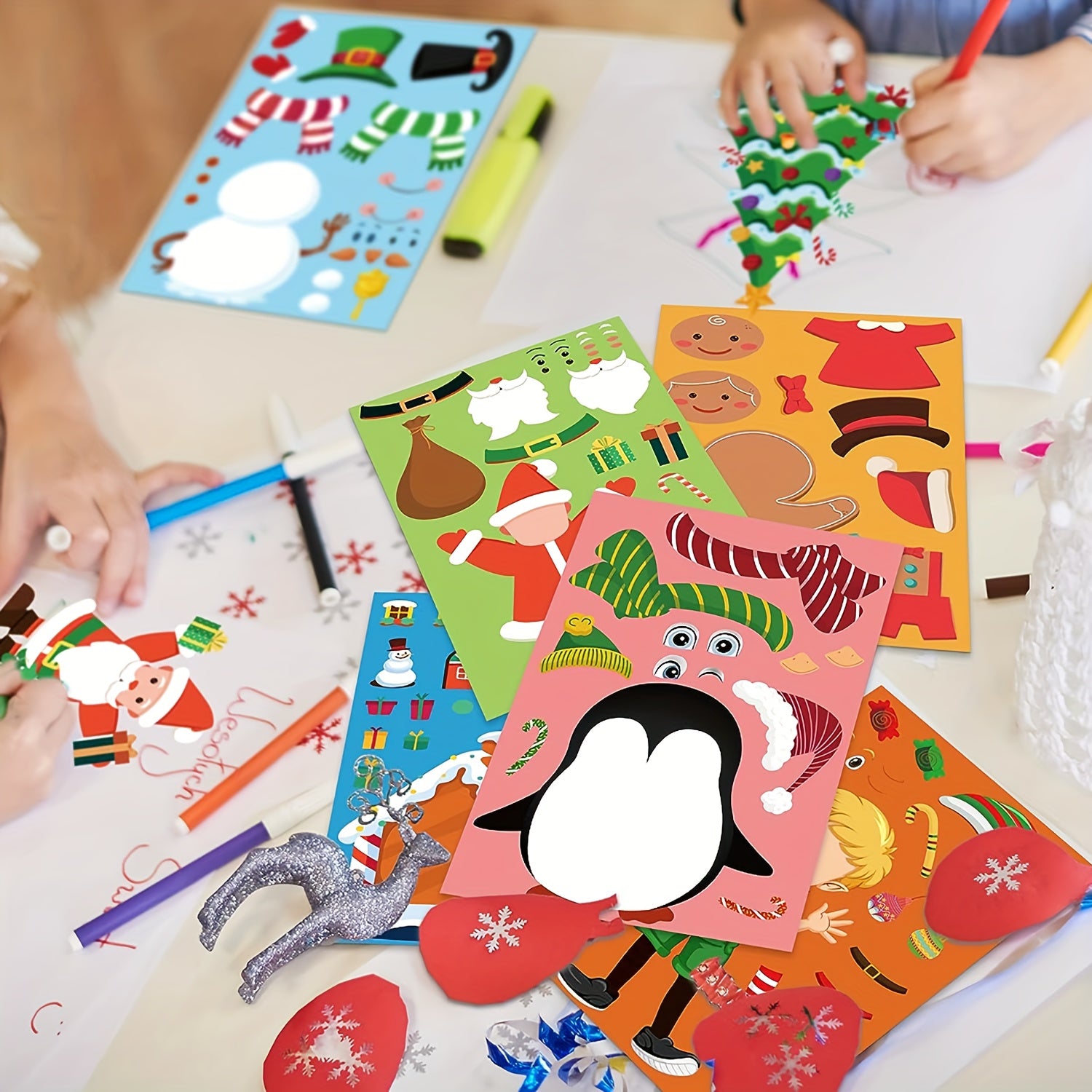 Christmas Party Games Stickers Make Your Own Christmas Stickers