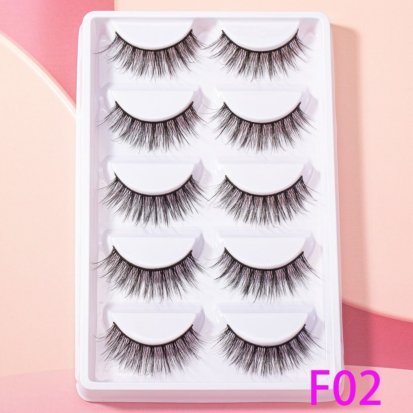 Fluffy 14mm Cat Eye False Eyelashes - Thick Curled Makeup Tools