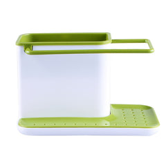 Kitchen Sponge Storage Rack - Dish Soap and Cleaning Supplies Organizer