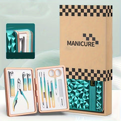 10pcs Stainless Steel Pedicure Tools Set with Travel Bag
