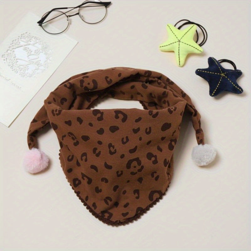 Kids' Warm Triangle Towel for Autumn & Winter