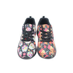 Skull Pattern Lace-up Sneakers for Men