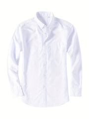 Men's Square Neck Button Up Shirt with Chest Pocket