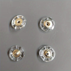 20 Pairs Transparent Invisible Plastic Buttons for Jackets Sweaters Shirts