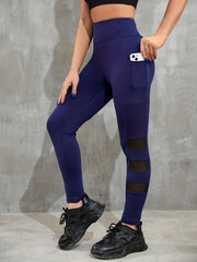 Women's Mesh Stitching Yoga Pants High Waist Butt Lifting Leggings