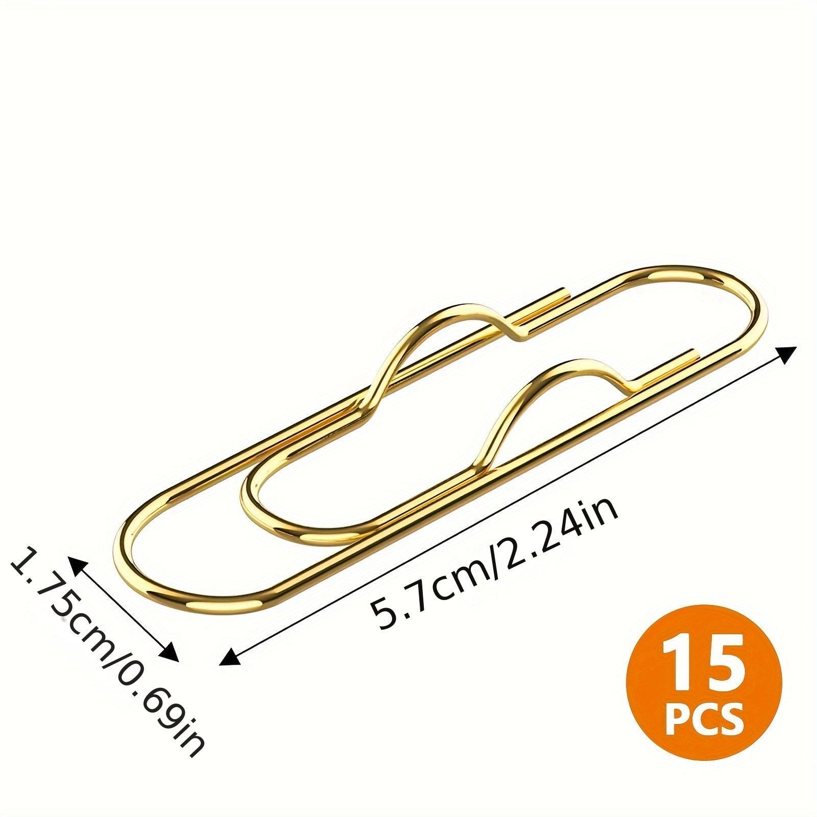 Metal Pen Holder for Notebook, 15 Pack School Stationery Clip Pen Holder