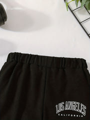 Baby Boy's Letter Print Trousers Comfy Casual Pants