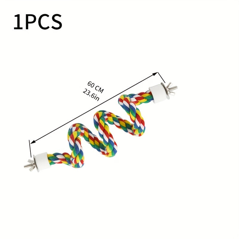 Parrot Cage Rope Toy Bird Standing Stick Exercise Perches Toy