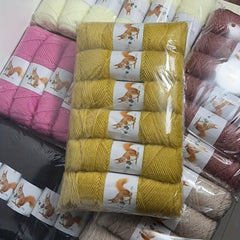 6pcs Soft Yarn for Knitting Crochet Sweater Shawl Scarf 75g pc