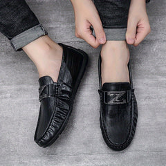 Men's PU Leather Loafer Shoes Comfy Slip On Driving Shoes Spring Summer