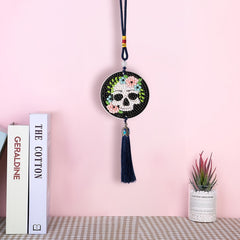 DIY Diamond Painting Car Ornament Home Craft Holiday Gift Halloween Skull