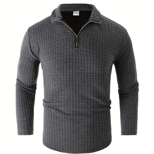 Men's Stand Collar Zip Sweatshirt