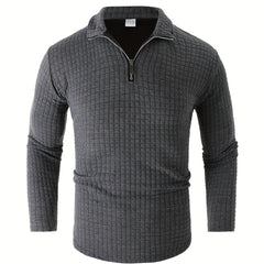 Men's Stand Collar Zip Sweatshirt