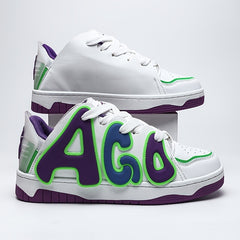 Men's Big Letters Skate Shoes With Traction
