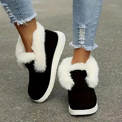 Women's Warm Non-slip Sneakers Low Top Sport Shoes