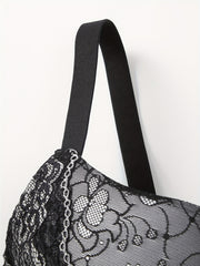 Floral Lace Push Up Underwire Bra