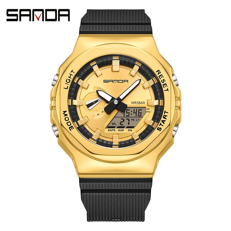 Sanda Boy's Metal Sports Watch Glow Functional Gift