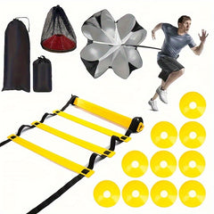 Agility Ladder Set with Parachute Speed Training Soccer Outdoor