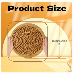 Wooden Maze Puzzle Board Double Sided - Brain Teaser Game
