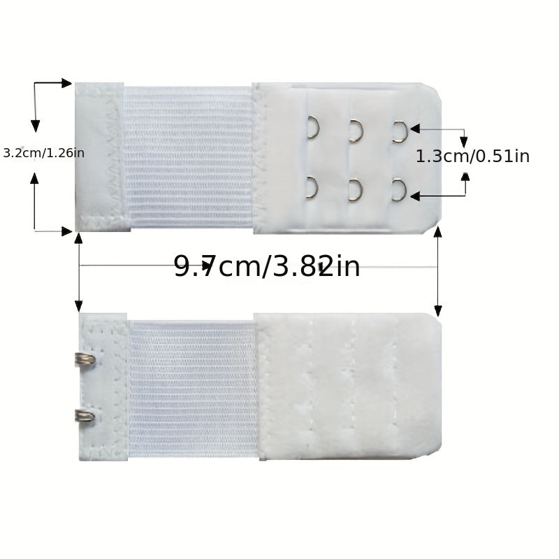 5pcs 2 Hooks Bra Strap Extenders Comfortable Adjustable Bra Band Buckle