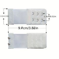 5pcs 2 Hooks Bra Strap Extenders Comfortable Adjustable Bra Band Buckle