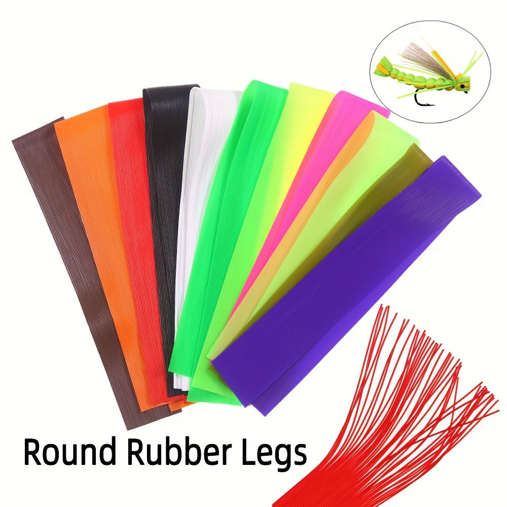 Silicone Rubber String Soft Worm Trout Fly Legs Fishing Jig Lure Skirts