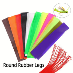 Silicone Rubber String Soft Worm Trout Fly Legs Fishing Jig Lure Skirts