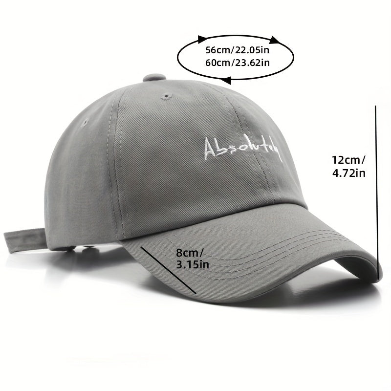 Men's Letter Embroidery Baseball Cap