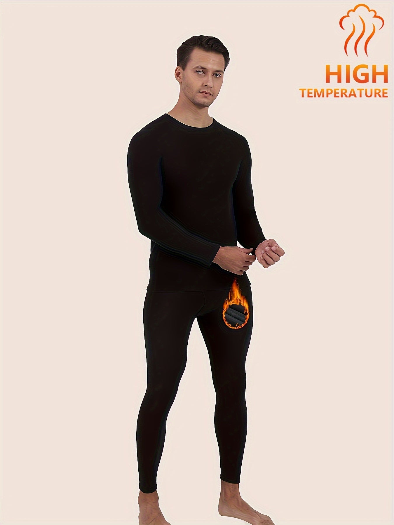 TELALEO Men's Compression Thermal Underwear Base Layer for Winter