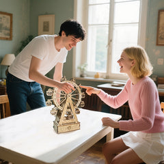 3D Wooden Puzzle Gear Ferris Wheel Music Box You Are My Sunshine