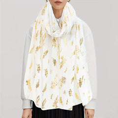 Lavender Hot Stamping Scarf Solid Shawl Classic Windproof Head Wrap