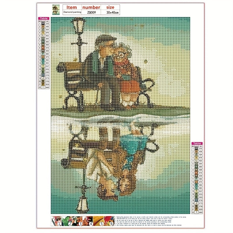 Old Couple Figure Diamond Painting Kit