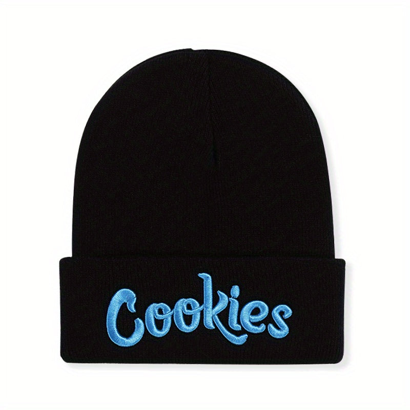 Letter Cookies Embroidered Knitted Hat Woolen Hat Pullover Warm Cold Hat