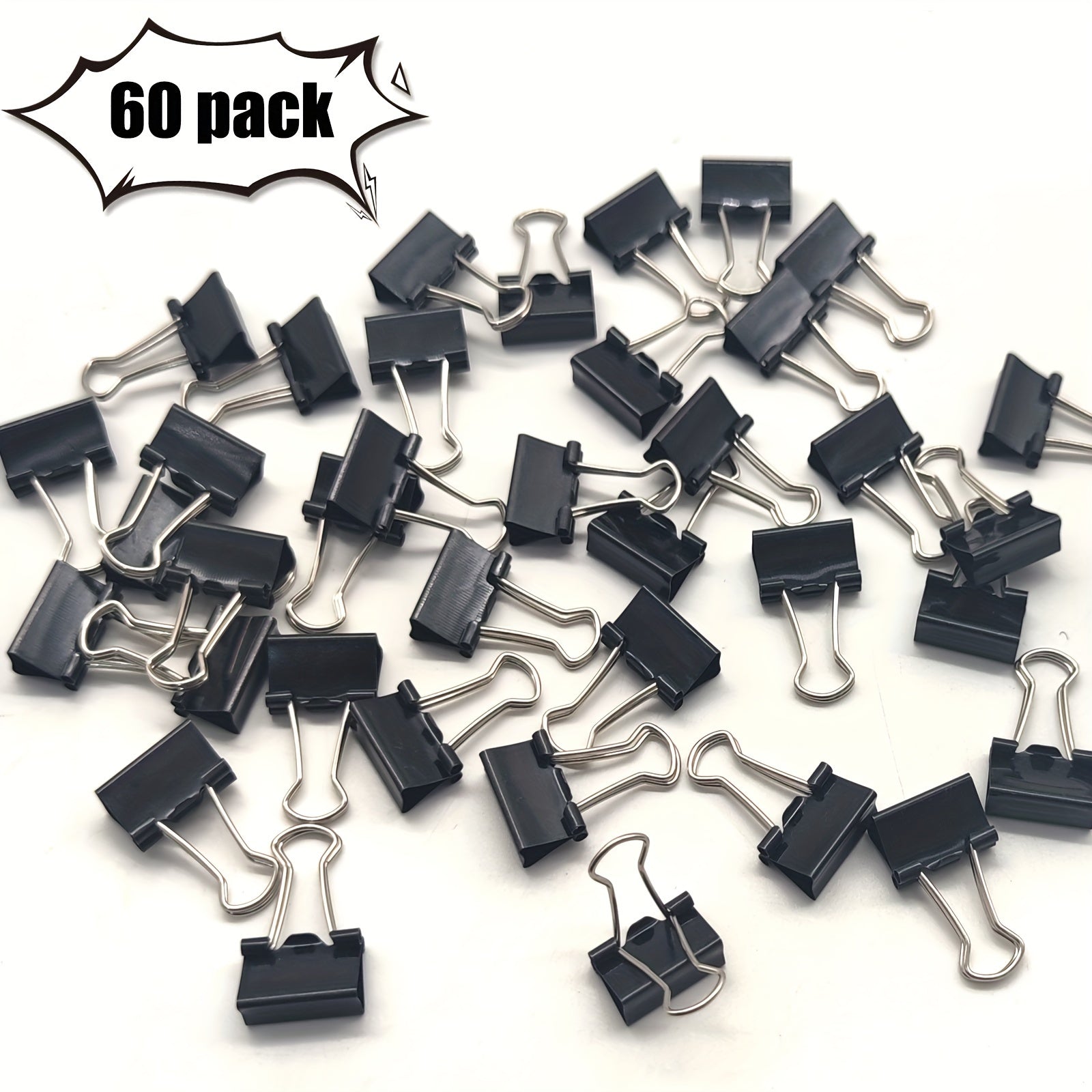 OWLKELA 60Pcs Mini Clips Binder Clips Small Paper Clips