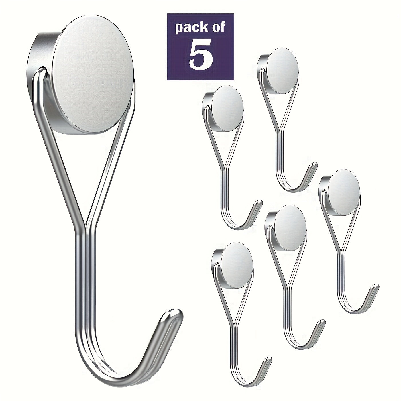 Neodymium Magnet Hooks Heavy Duty 30Lbs Swivel Hook Refrigerator Fridge Grill