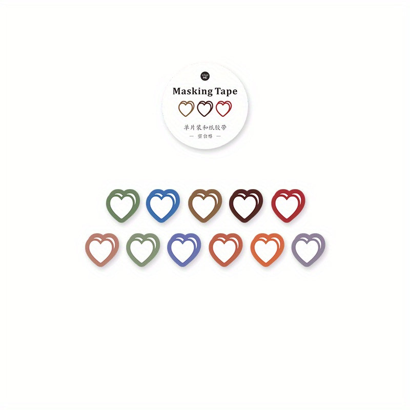 Heart Decoration Washi Masking Tape for Scrapbooking Stationary School Supplies