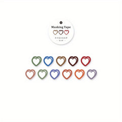 Heart Decoration Washi Masking Tape for Scrapbooking Stationary School Supplies