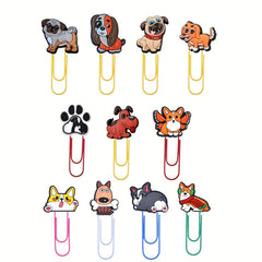 Dog Series Cartoon Paper Clips & Sticky Notes Office School Teacher Supplies