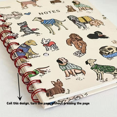 A5 Little Animal Coil Book - Good looking Dog Notebook