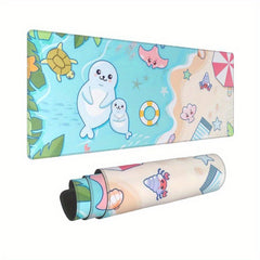 Japanese Style Gaming Mouse Pad 80x29 Non-Slip Rubber Base