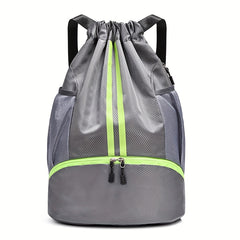 Dry Wet Separation Basketball Bag Drawstring Fitness Backpack