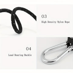 2pcs Outdoor Windproof Ropes with D-shaped Buckle