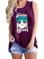Casual Older Print Cami Top